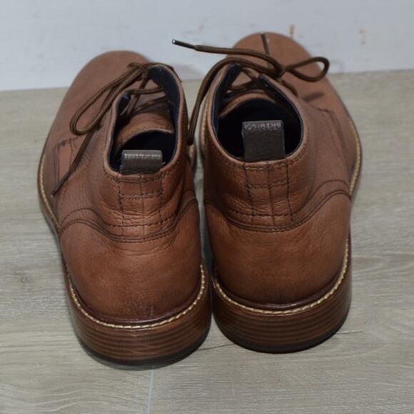 Cole Haan Men's Adam's Grand Chukka Brown Leather Boots Size 9.5 - Picture 4 of 9